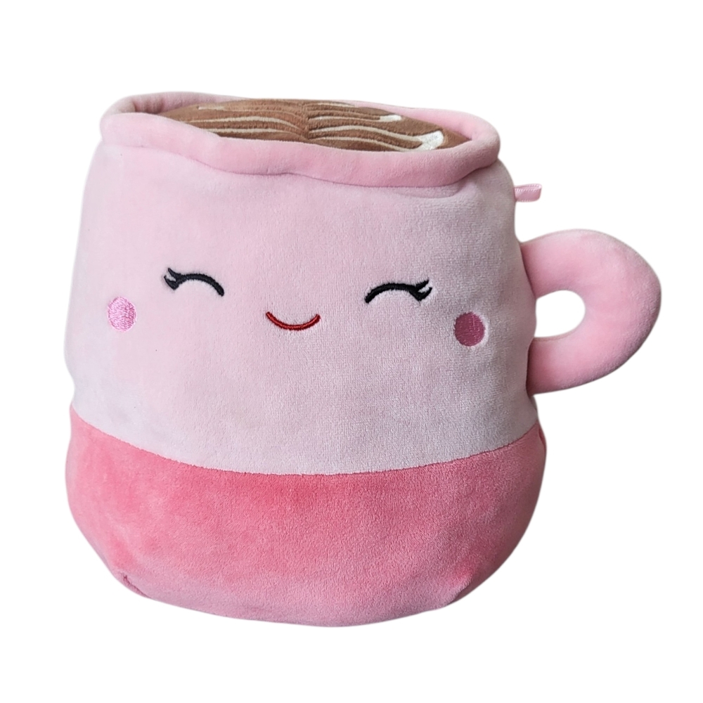 Squishmallows Nwt 5” Emery Latte Hot Chocolate Coffee New Food Kellytoy